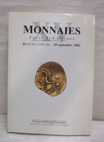 Monnaies Vente Sur Offres XV French Auction Catalog Ancient Coins Sept 2002
