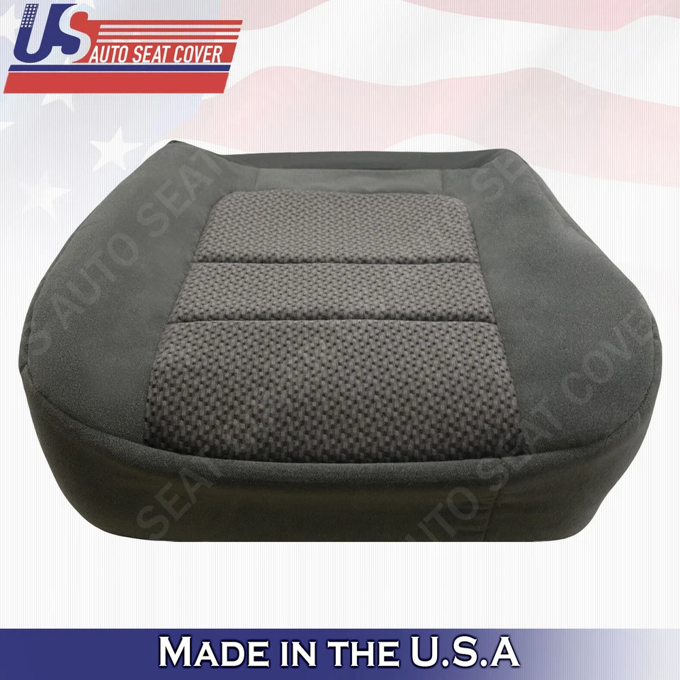 Ford F250 F-350 F-450 XLT 2001 cubierta de asiento de tela inferior del conductor mediana Gris grafito Foto 3 de 4