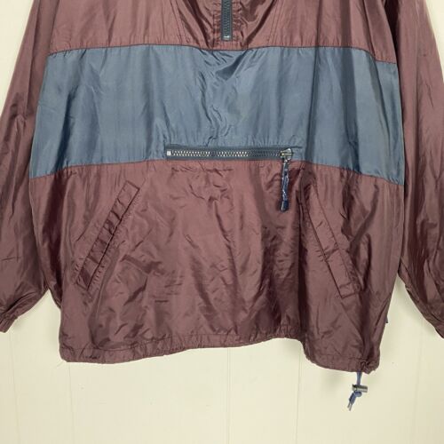 Vintage GAP Jacke Herren Gr. Medium 1/4 Zip Pullover 90s Kapuze Y2K Anorak 2000s - Bild 4 von 13