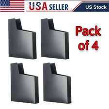 Pack of 4 Black Nintendo NES Dust Covers Game Cartridge Sleeves Cases Plain Lot