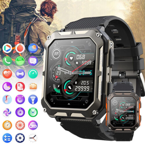 Men Smart Watch Military Waterproof Tactical Watch Multifunction Sport Watch ▫ - Picture 1 of 20