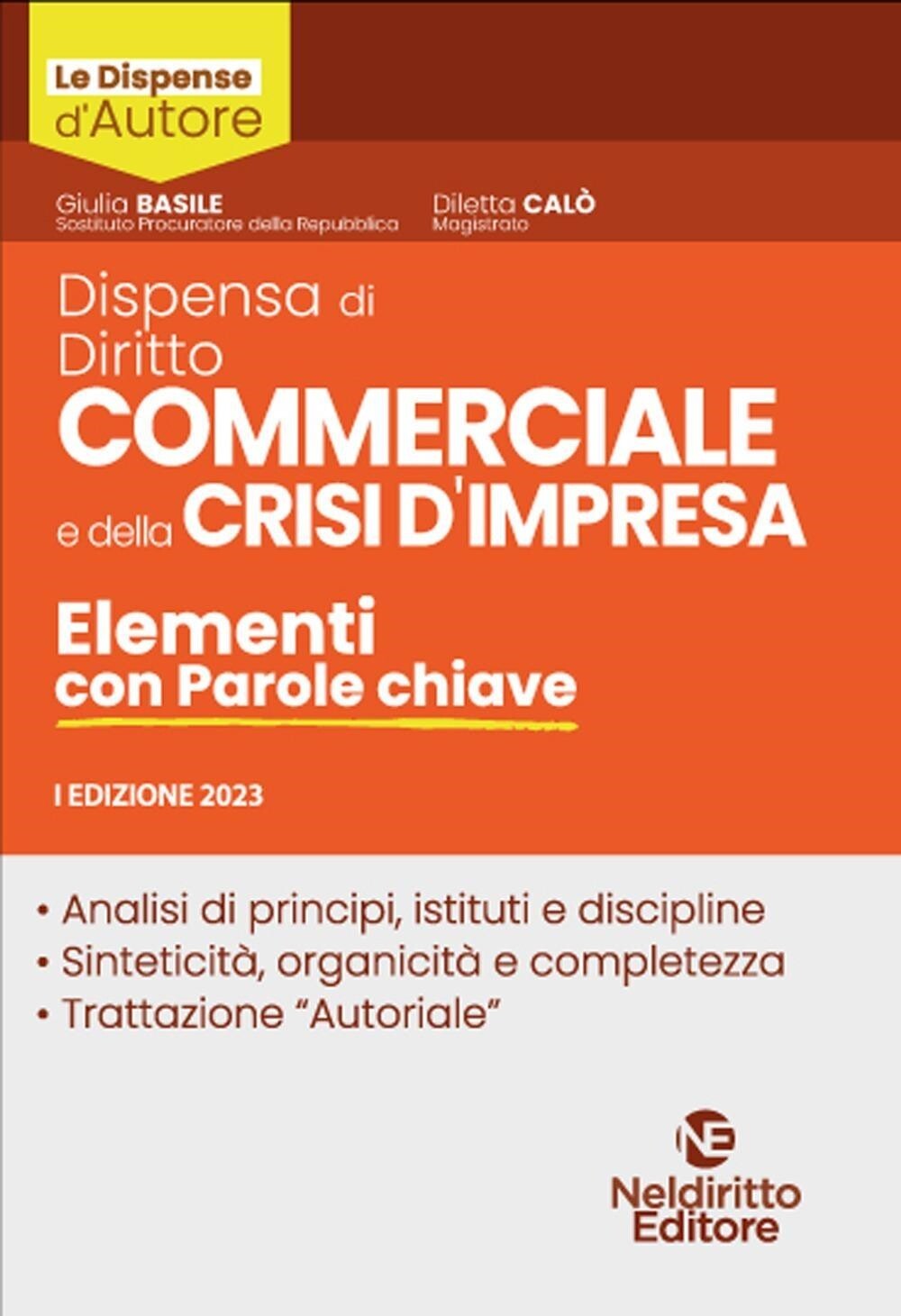 Libri Diritto Commerciale E Della Crisi Di Impresa. Elementi Con Parole Chiave