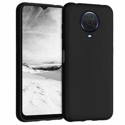 Schwarze Silikon Hülle Für Nokia G20 - Stoßfest Mit Displayschutz Schwarze Silikon Hülle Für Nokia G20 - Stoßfest Mit Displayschutz