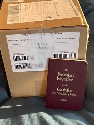 Case of 160 Cato Pocket Constitution and Declaration of Independence