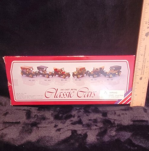 Die Cast Metal Cars Antique Classic American Set of 6 301-306 Never Displayed - Picture 13 of 14