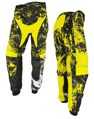 WINNET Pantaloni calzoni per moto da fuoristrada cross motocross enduro quad e sterrato
