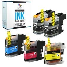 5PK Compatible CMYi LC107 LC105 Ink Cartridges Combo fits Brother MFC-J4710DW