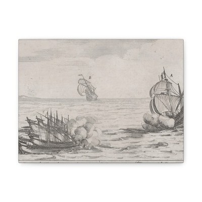 Jacques Callot - L'Attaque (The Attack) - Canvas Wall Art