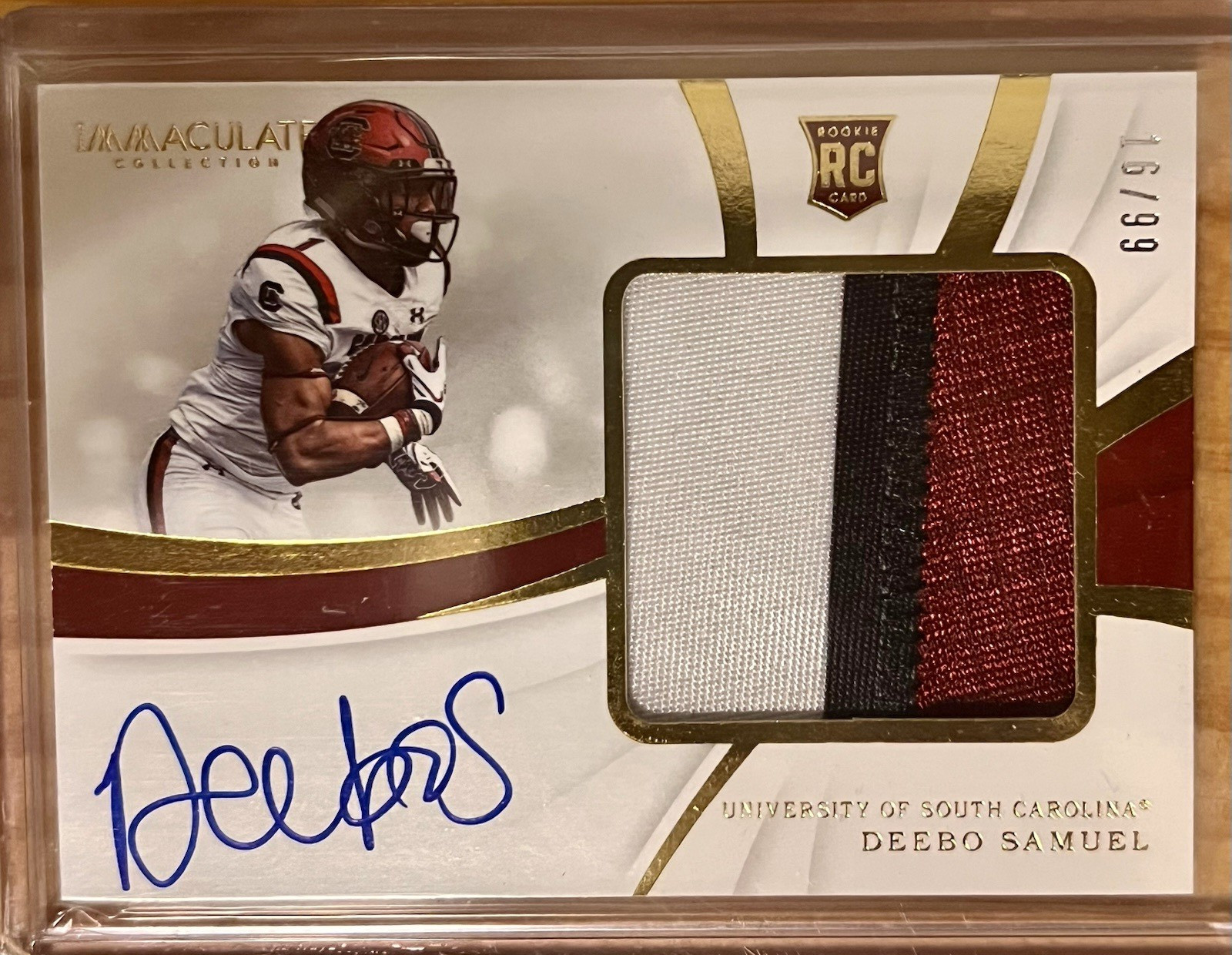 Panini 2019 Immaculate Collegiate Deebo Samuel Auto Patch 66/99 #130 SC