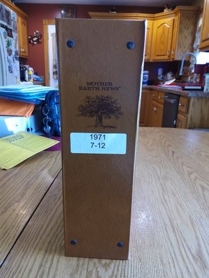 Vtg 1971 Full Year Mother Earth News Issues #7-12 in Binder.