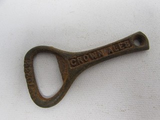(ref288C) Vintage Bottle Opener Crown Ales Bury