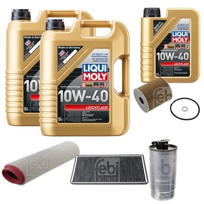 FEBI Inspektionspaket 11L LIQUI MOLY 10W-40 Leichtlauf für Land Rover Range LM