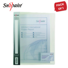 Image of Snopake 2-Ring A4 Clear Binder - Durable, Transparent Document Storage Pack of 1