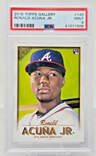 2018 Topps Gallery RONALD ACUNA JR. Rookie Card PSA 9 Mint. rookie card picture