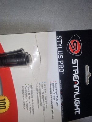 Streamlight 66118 Stylus Pro - Lampe De Poche LED 100 Lumens Compacte Et Robuste, Noir