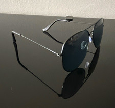 Aviator Sunglasses Photochromic Polarized Metal Frame Black Black Lenses Unisex