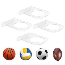 BiJun Basketball Holder Wall Mount, Acrylic Football Display Rack, Clear Ball...