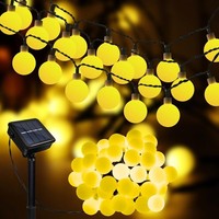 Solar-Lichterkette 12M 100 Leds Kugel Wasserdicht FüR Garten Terrasse Hochzeit