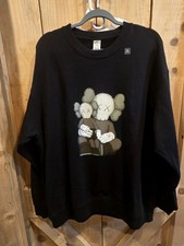 NWT KAWS x Uniqlo Longsleeve Sweatshirt Limited Edition - Black, US Size XL.