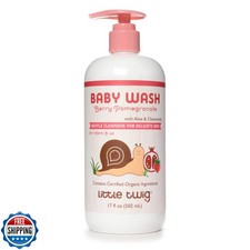 Little Twig 2-in-1 Baby Wash, Hypoallergenic Body Wash with Organic Ingredien