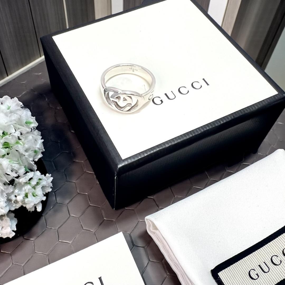 Gucci Interlocking Silver Ring 20 From Japan - image 10