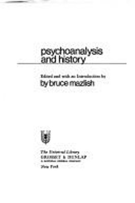 Psychoanalysis and History Hardcover
