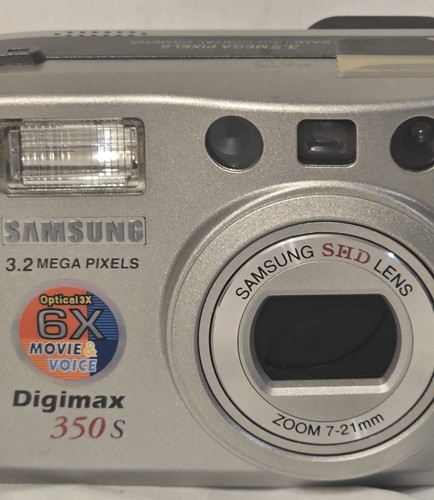 Camera /Samsung Digital Camera Digimax 350S 3.2MP Silver Tested - Picture 3 of 6