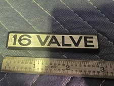 1980-1993 Saab 900 16 Valve Metal Emblem - As Removed - Chrome 2 A1-2031