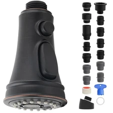 iFealClear Kitchen Faucet Replacement Head, Pull Down Spray Head 3 Modes Kitc...