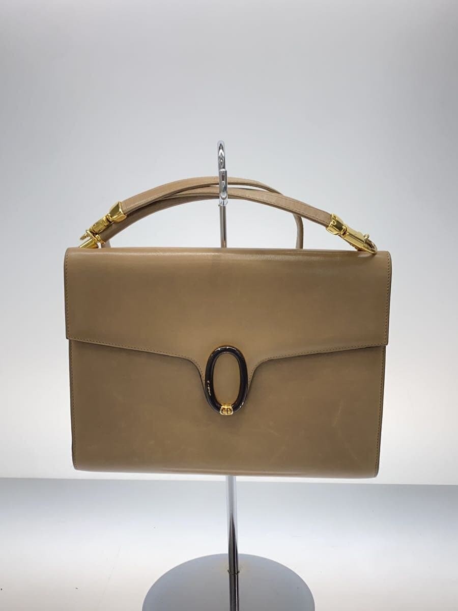 Christian Dior BEG Plain Leather Shoulder Bag