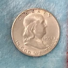 1951-S Ben Franklin Half Dollar 90% Silver Coin Good Condition
