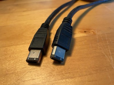 6-Pin Male to 6-Pin Male IEEE-1394a 14ft Firewire-400 Cable, Black
