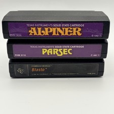 Texas Instruments Home Computer TI-99/4A Command Modules Games Lot Of 3 Untested
