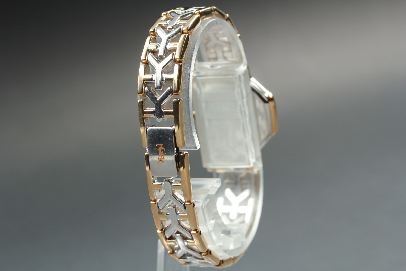 Near MINT* Yves Saint Laurent 2200-241762 Octagon Two-Tone Qz Ladies Watch JAPAN thumbnail 5