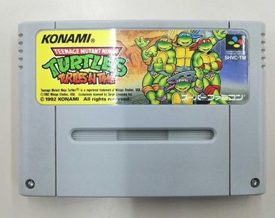 Konami Spiel Soft Ninja Turtles in Time gebraucht