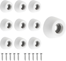 10 Pcs Cutting Board Feet, round Non Slip White Rubber Feet Bumpers Pads with St