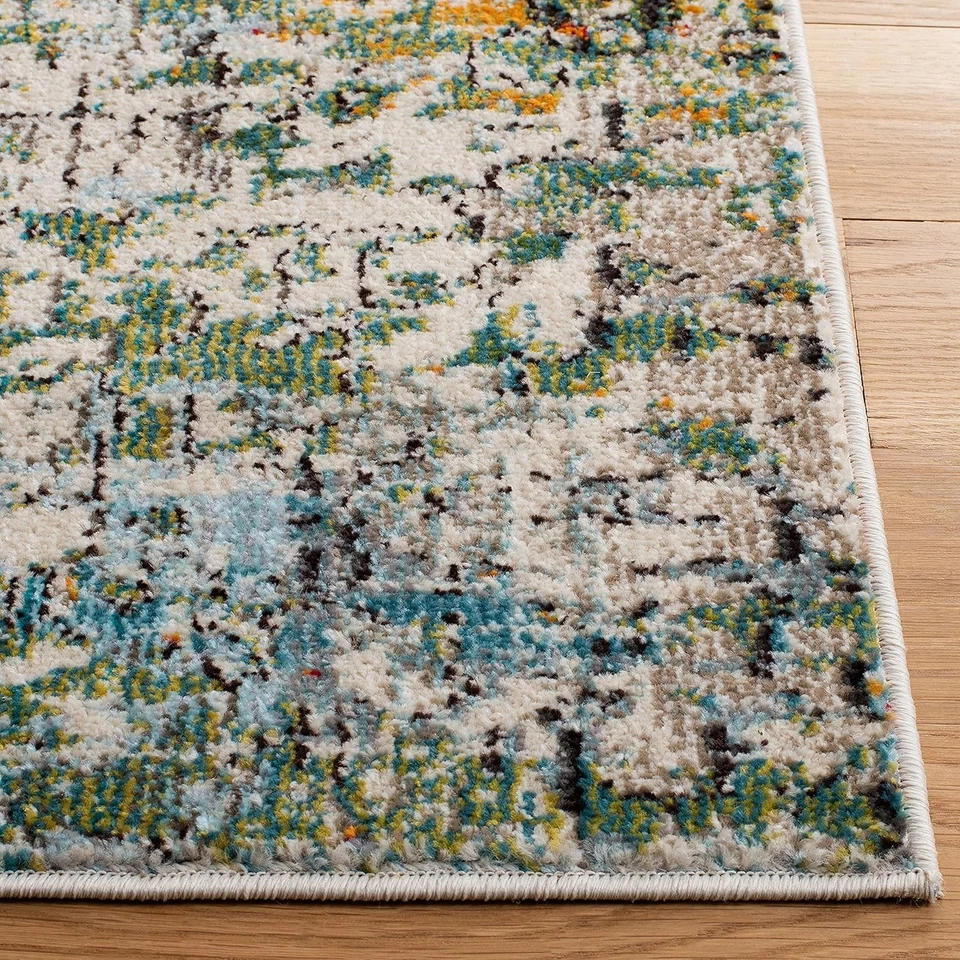 SAFAVIEH Madison Collection Accent 2'2" x 4' (Rectangular), Green/Turquoise - Image 3 of 4