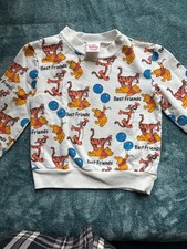 Vintage Disney Wear Winnie The Pooh Tigger Youth Toddler Crewneck Pullover