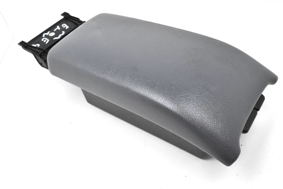 1998-2003 Mercedes-Benz CLK320 Center Console Gray Leather Armrest Storage OEM - Image 3 of 4