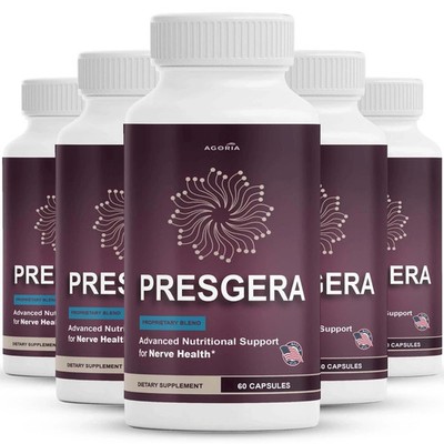Presgera Advanced Nerve Support Formula Maximum Strength Vitamin ( 5 Pack )