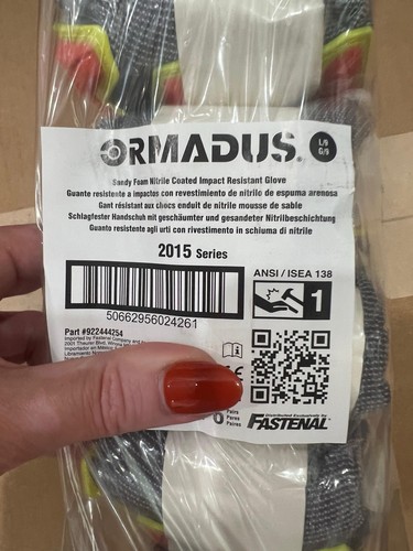 Lot 6 Pairs Impact Resistant Mechanic Work Gloves Nitrile Coat Ormadus 2XS / 5 - Picture 4 of 8