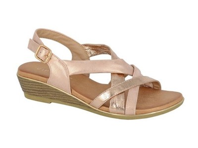 Cipriata Two Tone Slingback Sandalen Style 469 Farbe Rosegold Gr. UK 8 NEU