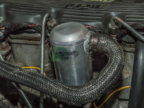 FITS DEFENDER 200 300 TDi ALLISPORT ALUMINIUM OIL BREATHER SEPARATOR TANK - Picture 3 of 5