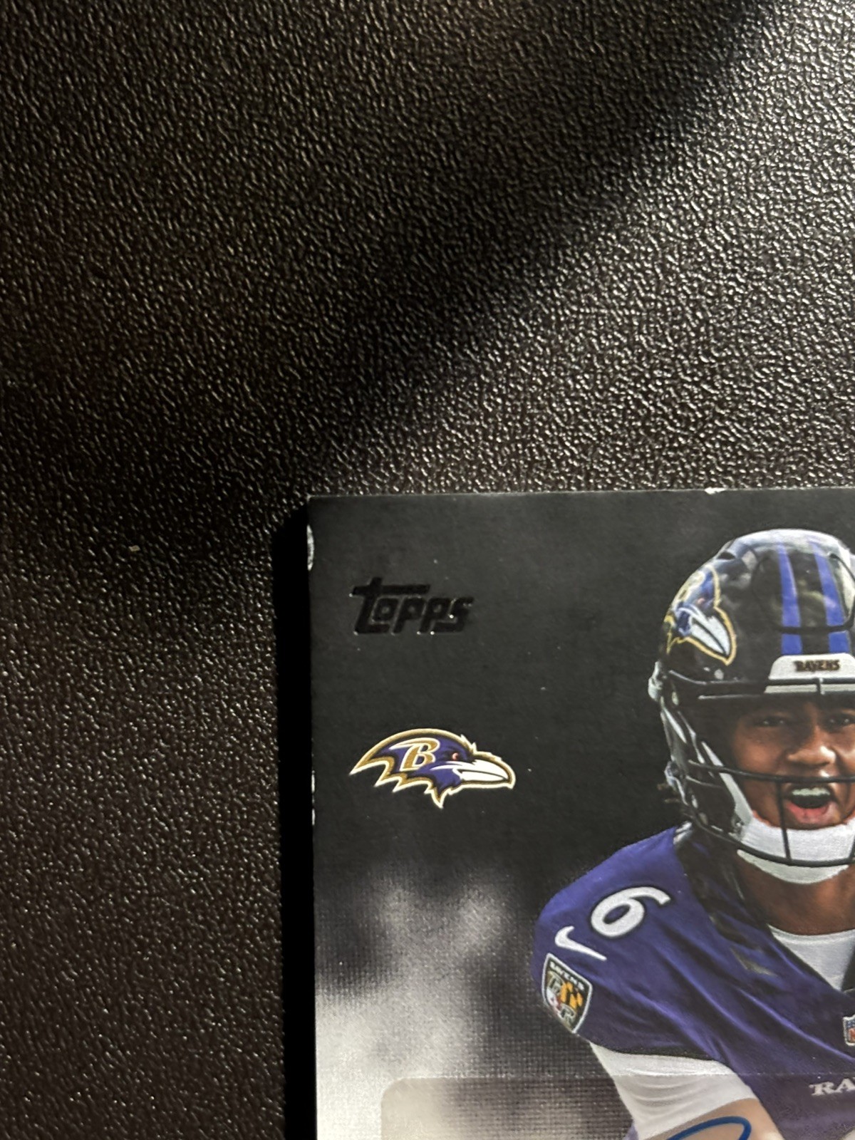 2026 Ja'Kobi Lane Topps Flagship Rookie Material Auto Patch Black /10 Ravens SSP view 6