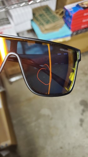 Men's sunglasses Quiksilver Shield Mirror Polarized UV400 Blue Orange Black Red - Picture 22 of 30