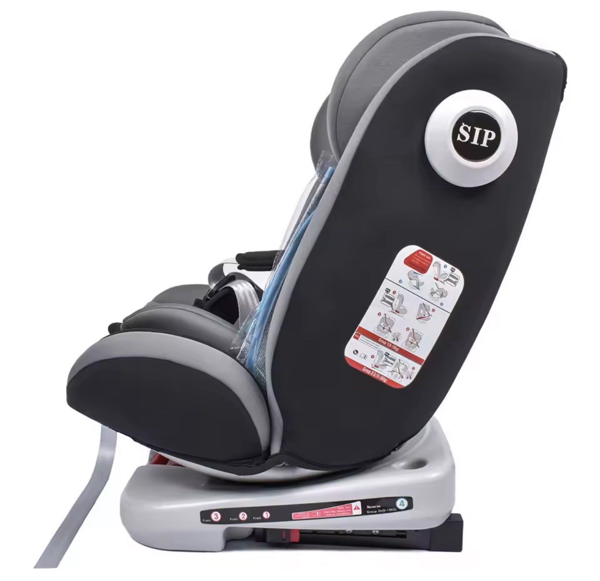 Seggiolino Auto Bambini Girevole Automobile Cintura A 5 Punti Girevole 360° foto 5