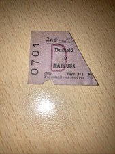 Half.   Railway Ticket,  (. Duffield. To. Matlock. 65.    )
