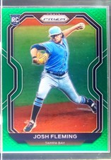 2021 Prizm Josh Fleming Green Prizm RC #108 Rays