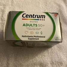 Centrum Silver Multivitamin for Adults 50+ Multi mineral Supplement 125 Ct, New