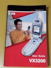 User Guide for LG VX3200 Cellular Cell Flip Phone English  Spanish Verizon